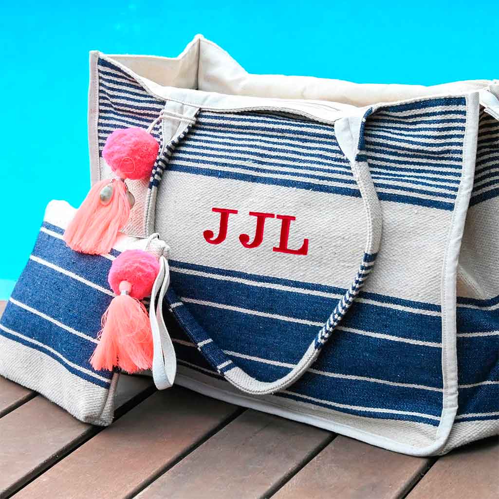 bolsas de playa personalizadas con neceser.