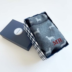 Bufanda personalizada para hombre en azul