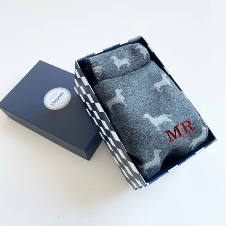 Bufanda personalizada para hombre en azul