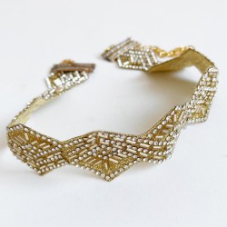 Choker espejos plateados