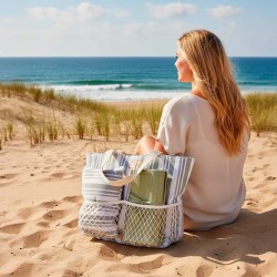 Bolso de playa Samsara con iniciales
