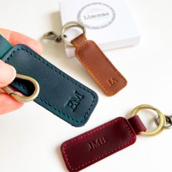 Regalos Día del Padre Llavero de piel personalizado