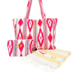 Bolsas de playa Ikat personalizada