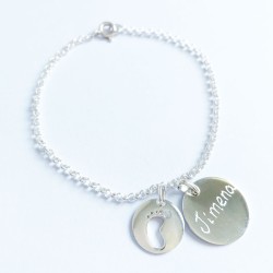Pulsera de plata para madres