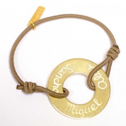 Pulsera aro con baño de oro
