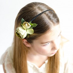 diadema flor comunion