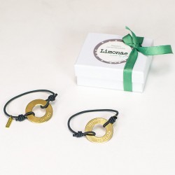 Pulsera aro con baño de oro