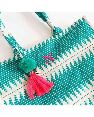 Bolsa de playa Kosamui con iniciales para regalar a profesoras