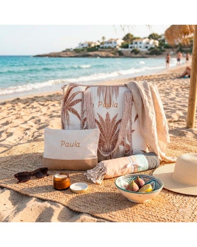 Bolso personalizado de playa palmeras