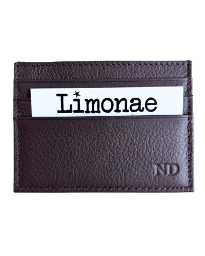 Tarjetero de Piel para Hombre con Iniciales | Limonae