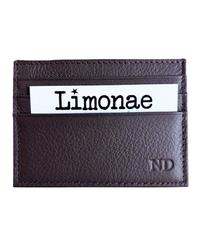 Tarjetero de Piel para Hombre con Iniciales | Limonae