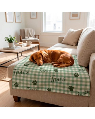 Manta para Perros y Gatos Personalizada con Nombre