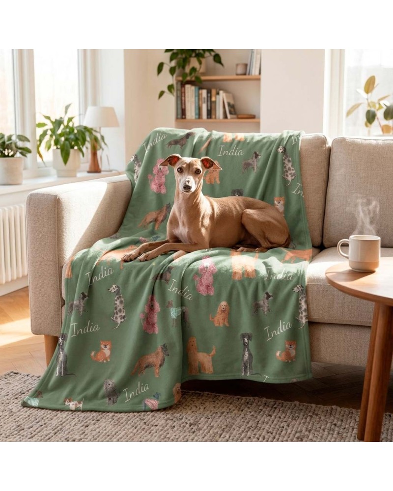 Manta Personalizada con Nombre de Perro | Regalo Original
