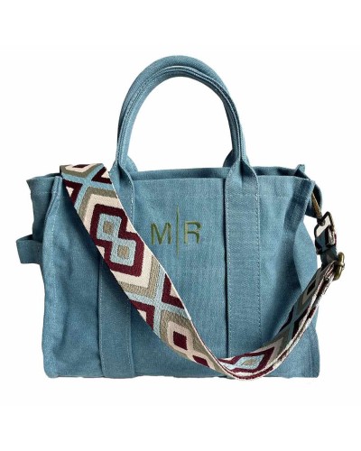 Bolsa de lona con iniciales