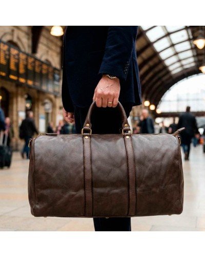 Bolsa de Viaje para Hombre de Piel Auténtica