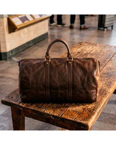Bolsa de Viaje para Hombre de Piel Auténtica
