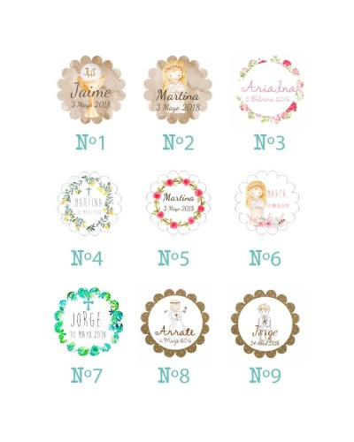6 pulseras de gemas rosas personalizadas