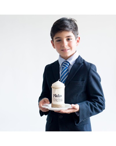 Vela Comunión personalizada para chico