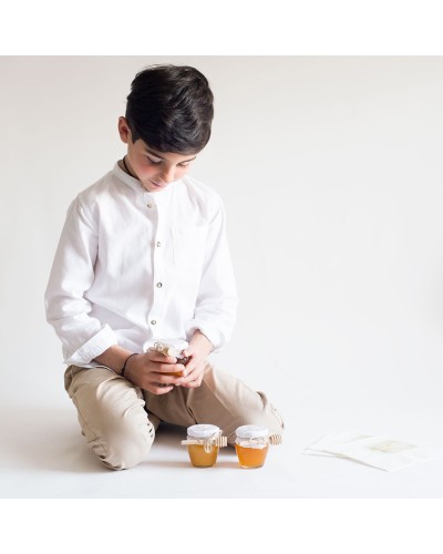6 tarros de miel para invitados
