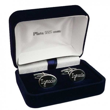 Gemelos de plata regalo de Primera Comunión
