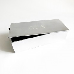 Caja de alpaca personalizada con iniciales