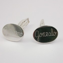 Gemelos de plata regalo de Primera Comunión