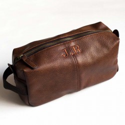 Neceser de piel para hombre personalizado