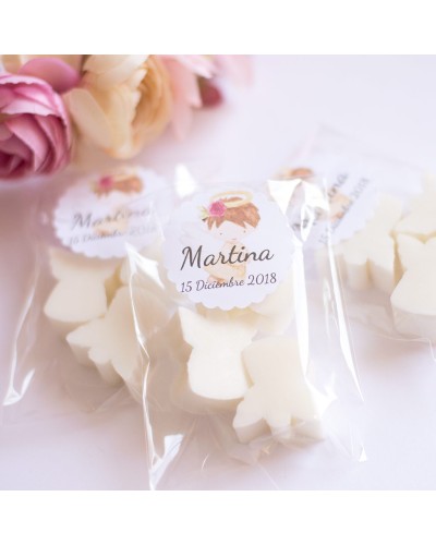 6 bolsitas con jabones para invitados