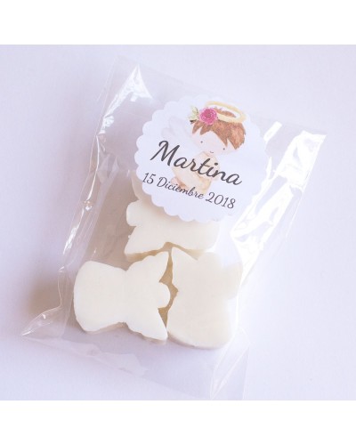6 bolsitas con jabones para invitados