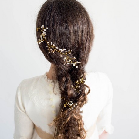 Tocado Comunión especial trenzas "Casilda"