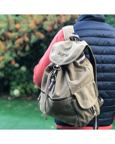 Mochila vintage con iniciales o nombre