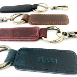 Llavero de cuero personalizado