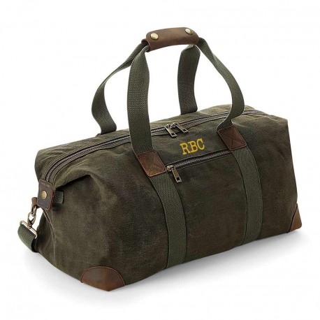 Bolsa viaje personalizada fin de semana encerada