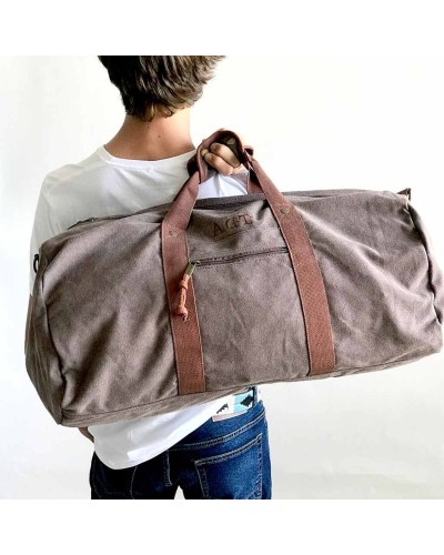 Bolsa de lona para hombre con iniciales Estepa