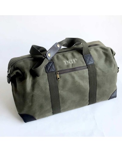 Bolsa viaje personalizada fin de semana encerada