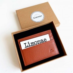 Tarjetero para hombre con iniciales