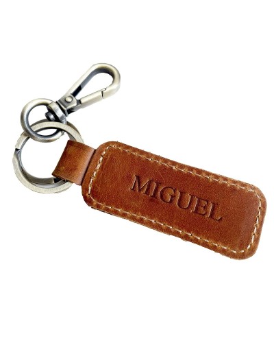 Llavero de cuero personalizado
