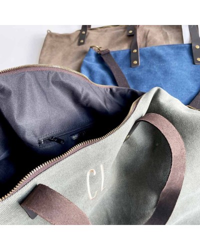 Bolso universidad grande con iniciales