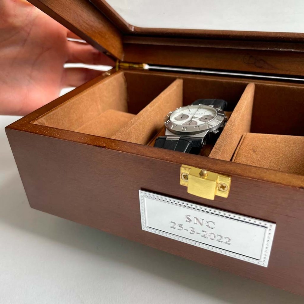 Caja de reloj para hombre Regalo para papá, Caja de reloj personalizada Caja  de reloj con