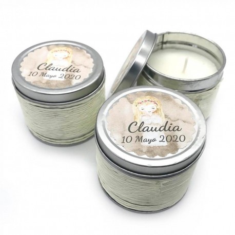 Set de 6 velas olor vainilla para niñas