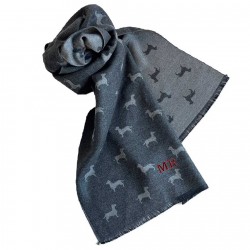 Bufanda personalizada para hombre en azul