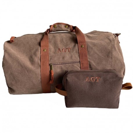 Bolsa de lona para hombre con iniciales Estepa