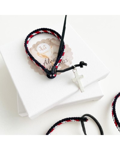 6 pulseras trenzadas para chicos