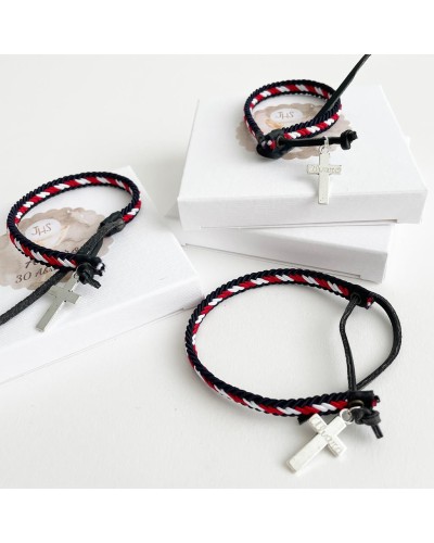 6 pulseras trenzadas para chicos