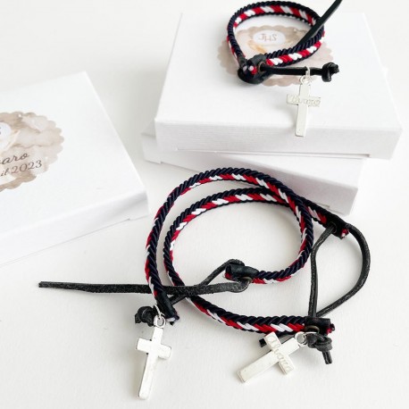 6 pulseras trenzadas para chicos
