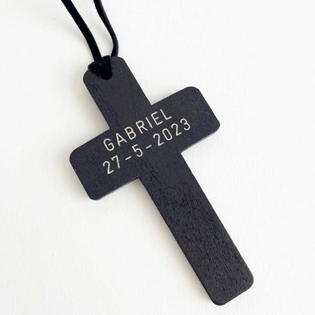 Cruz de madera personalizada para Primera Comunion