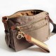 Bolso bandolera de nylon bordado con iniciales