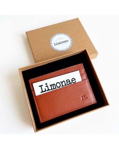 Tarjeteros personalizados con iniciales para empresa