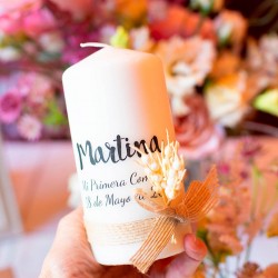 Vela Comunión personalizada espiga de trigo