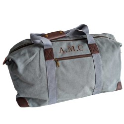 Bolsa de fin de semana Oxford gris azulado